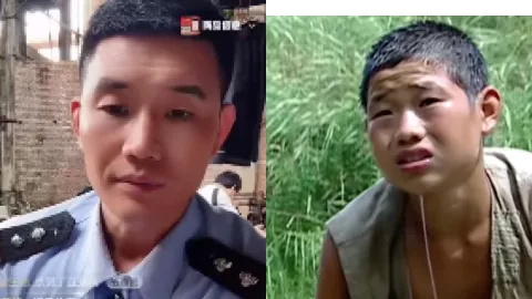 嘎子哥穿警服直播带货